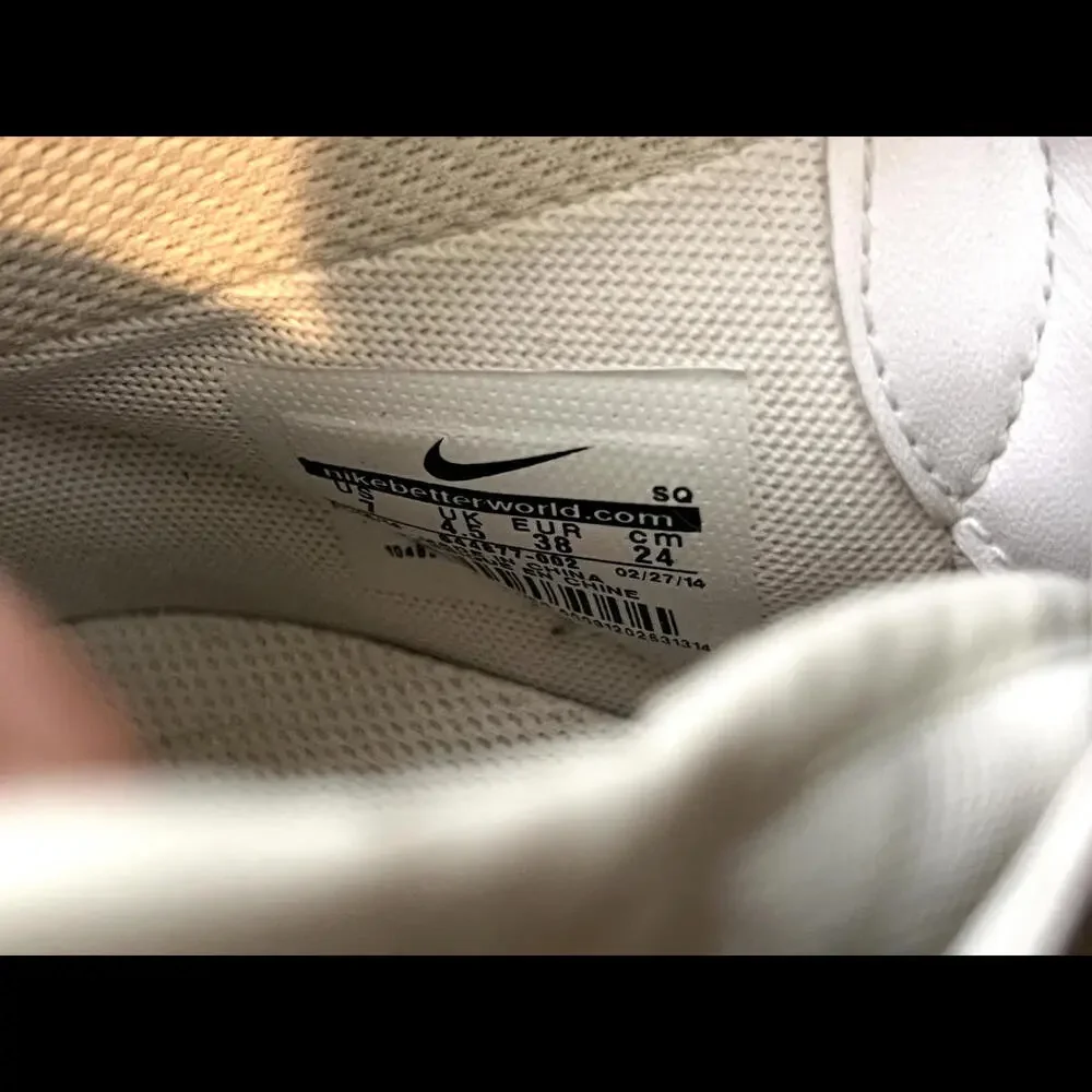 Nike Womens Dunk Sky Hi Essential 644877 White Basketball Shoes Sneakers Sz 7 - Picture 7 of 9